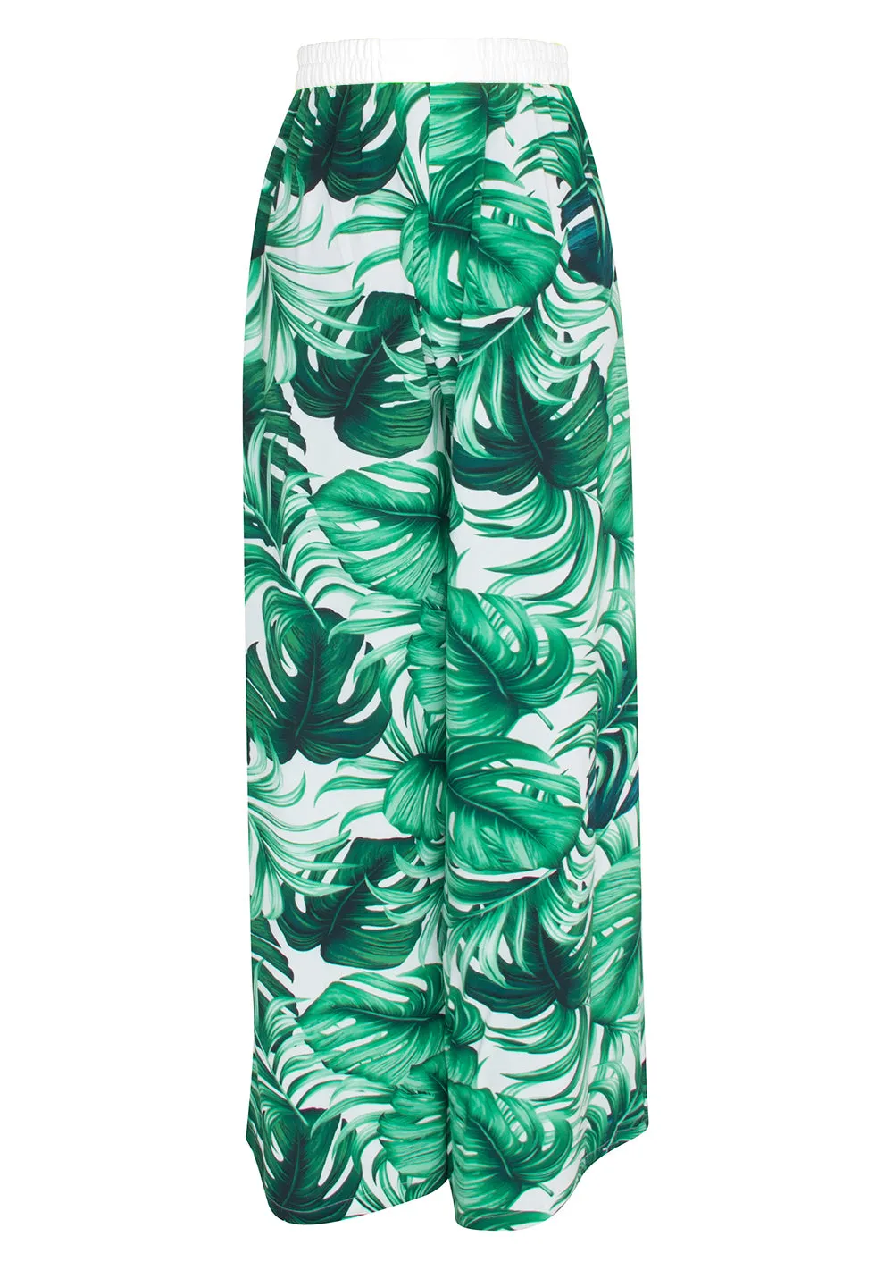 Jungle - Monstera White / Green Pants (Off-White)