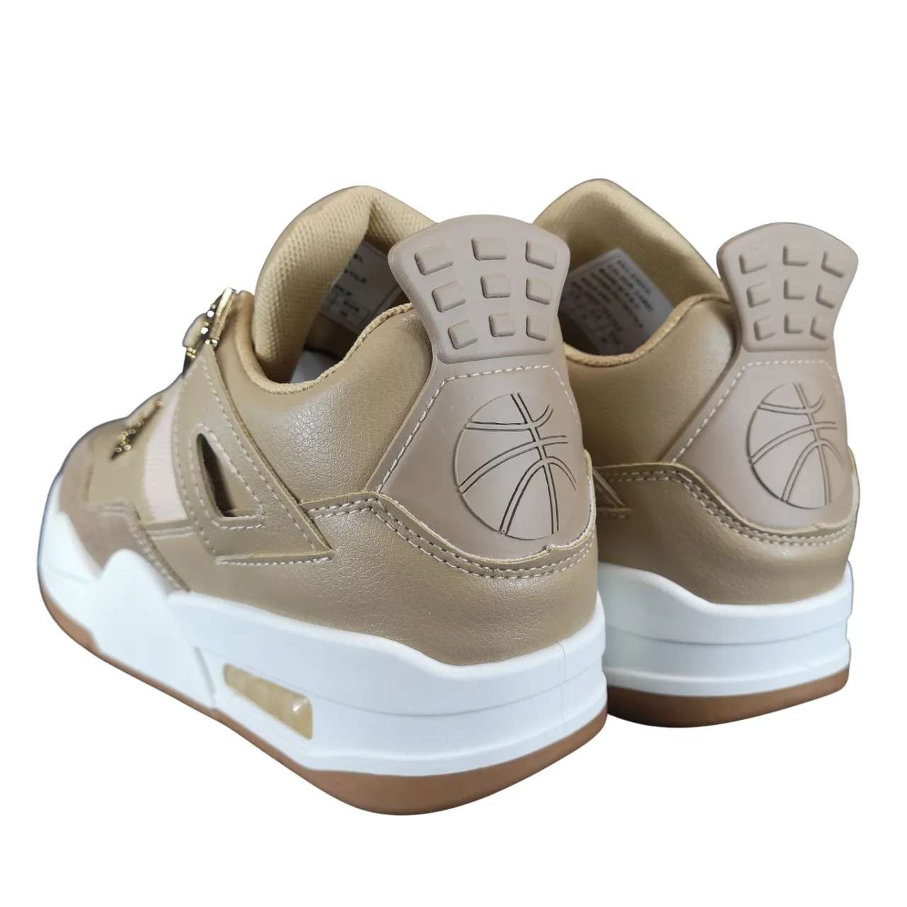 K7 Jordan AJ Gold Camel Sneaker