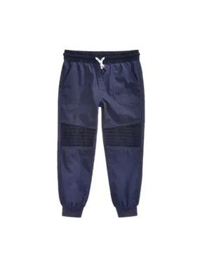 Kids Boy's Corduroy Patched Joggers,Navy