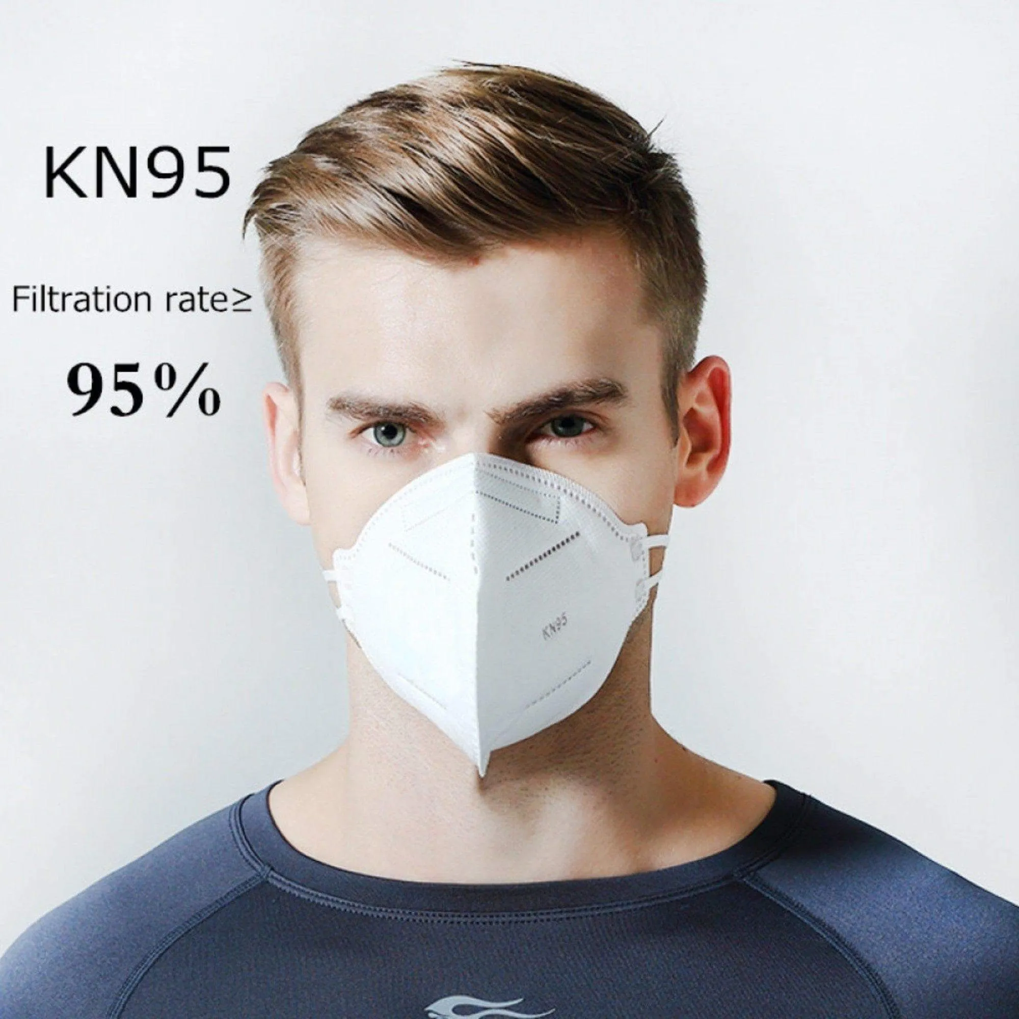 KN95 Protective 5Ply Facial Cover Mask - 10PCS