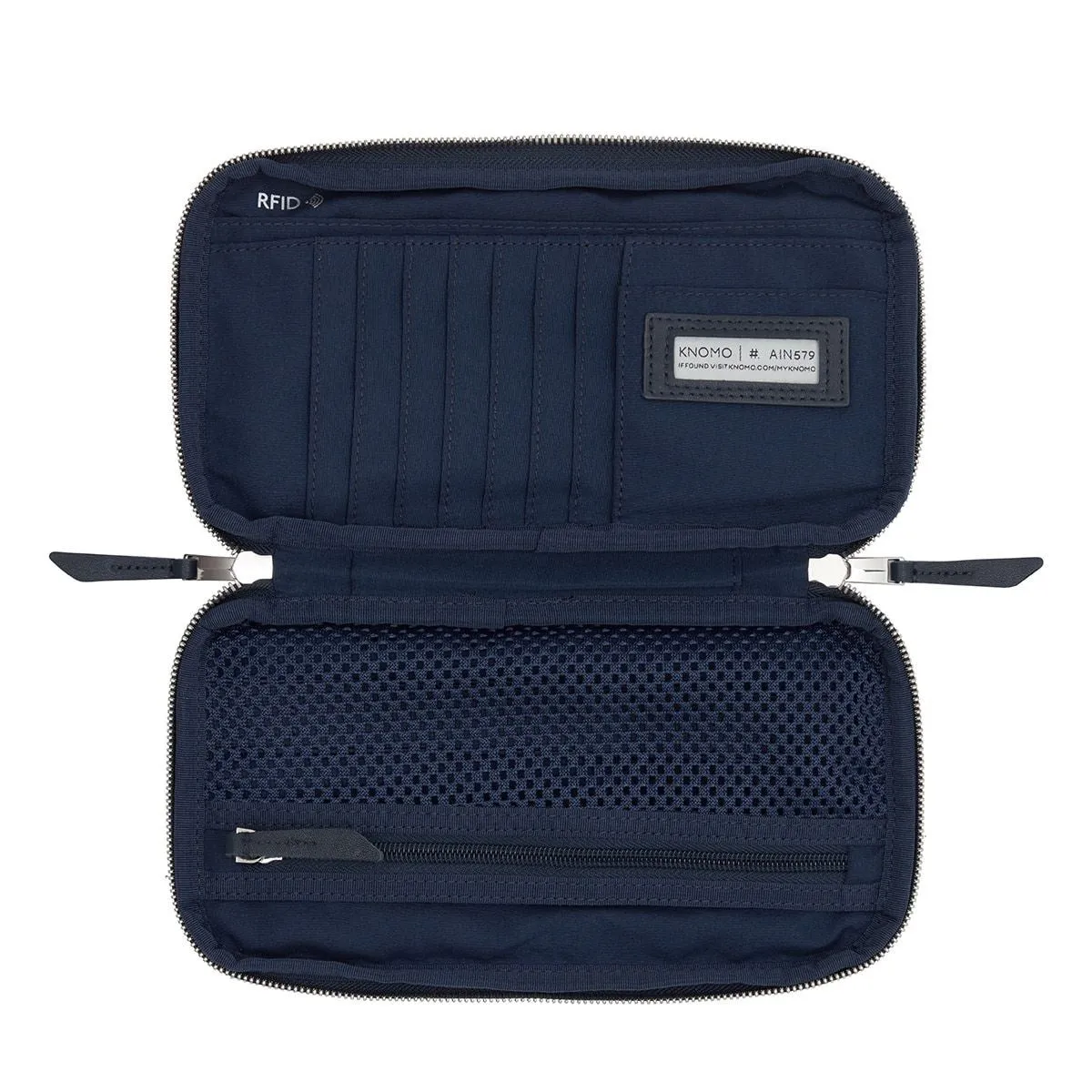 Knomo Knomad Travel Wallet Organiser - Dark Navy Blazer - Blå