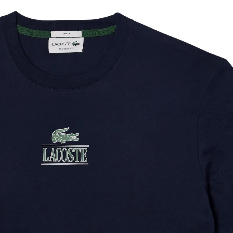 Lacoste Unisex Regular Fit Cotton Jersey branded T-Shirt - Men's