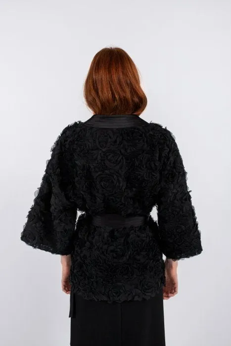 Lara Kimono Jacket - Black