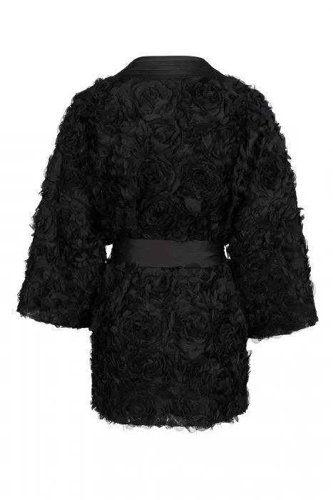 Lara Kimono Jacket - Black