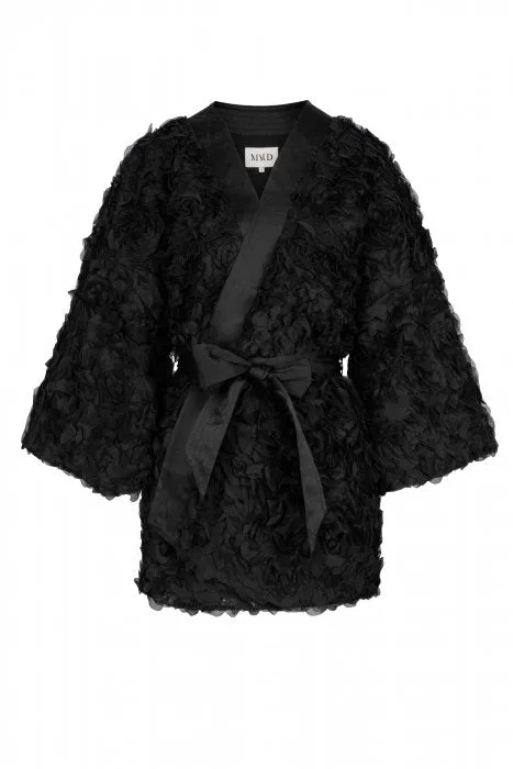 Lara Kimono Jacket - Black