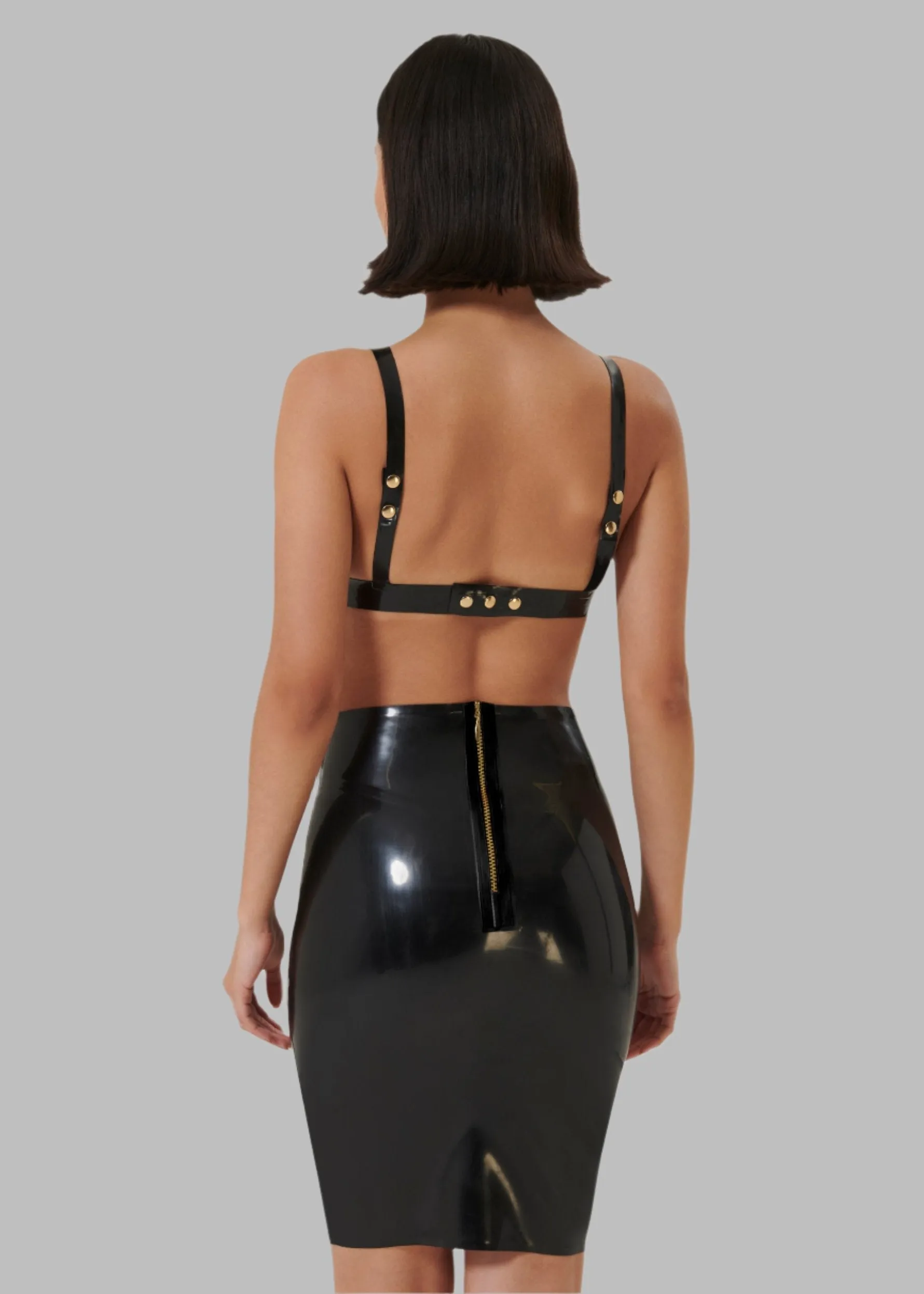 Latex Skirt (Black)