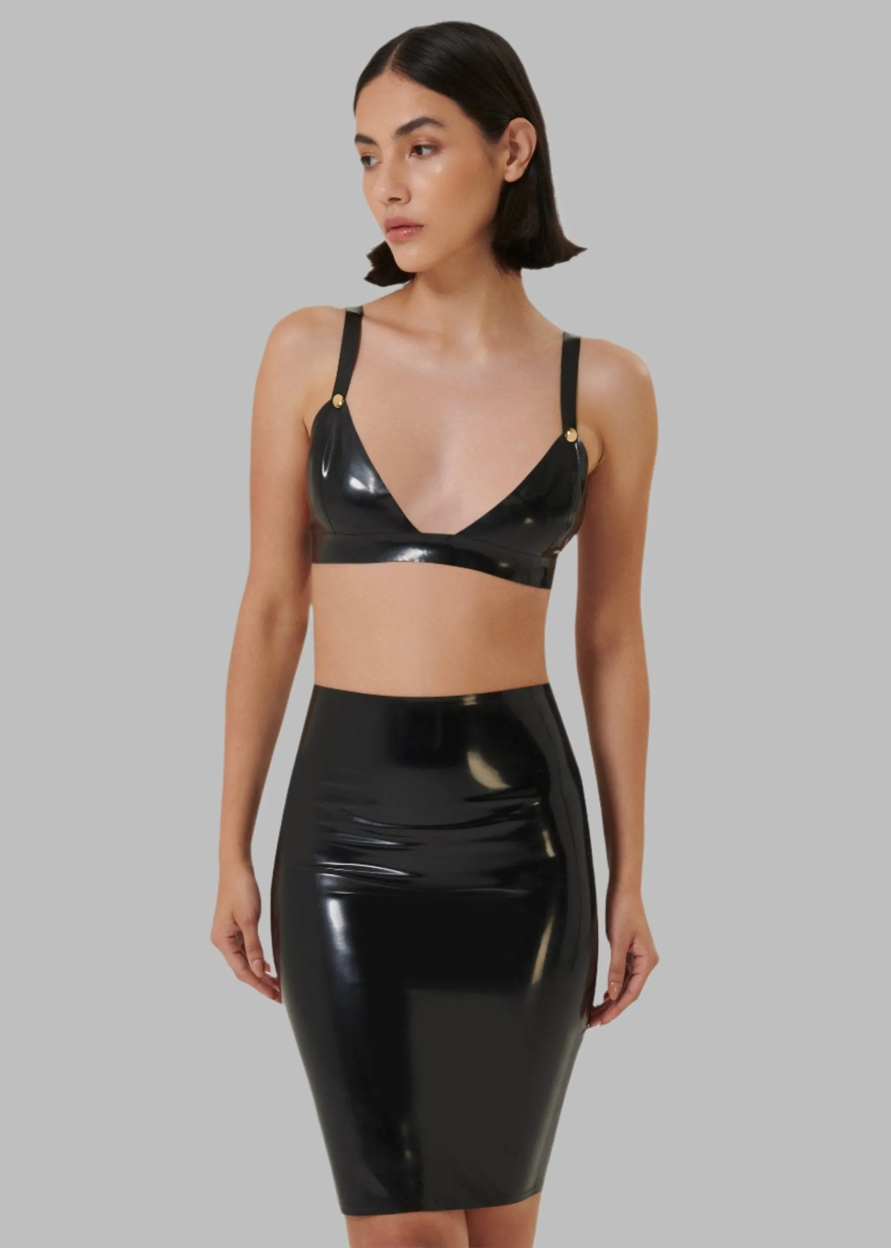 Latex Skirt (Black)