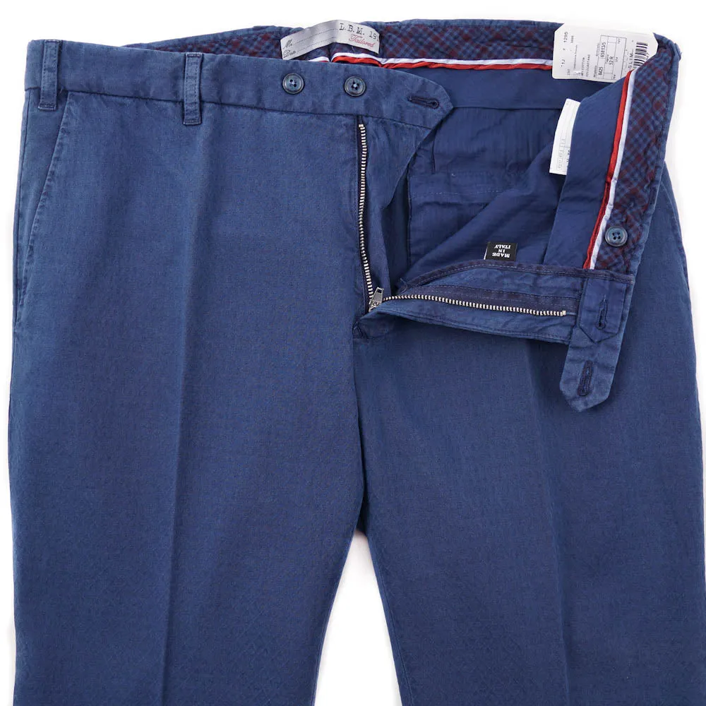 L.B.M. 1911 Blue Jacquard Cotton Pants