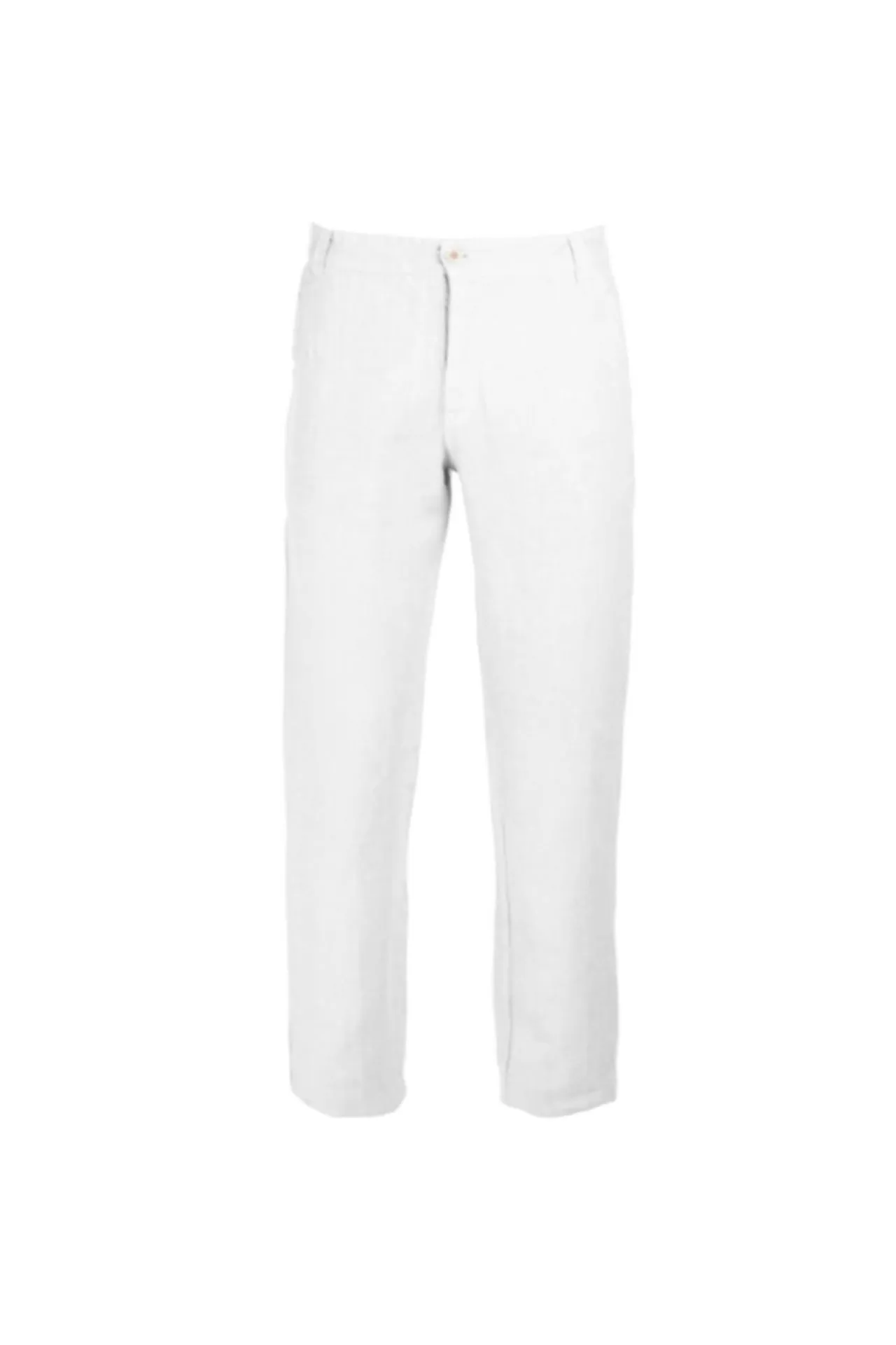 Linen Pants With Back Cargo Pockets