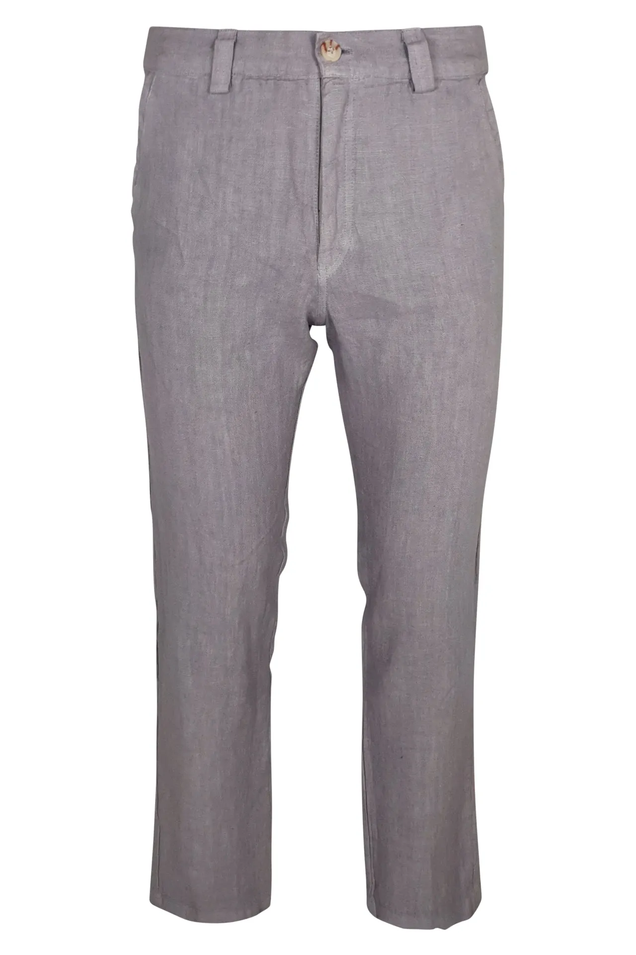 Linen Pants With Back Cargo Pockets