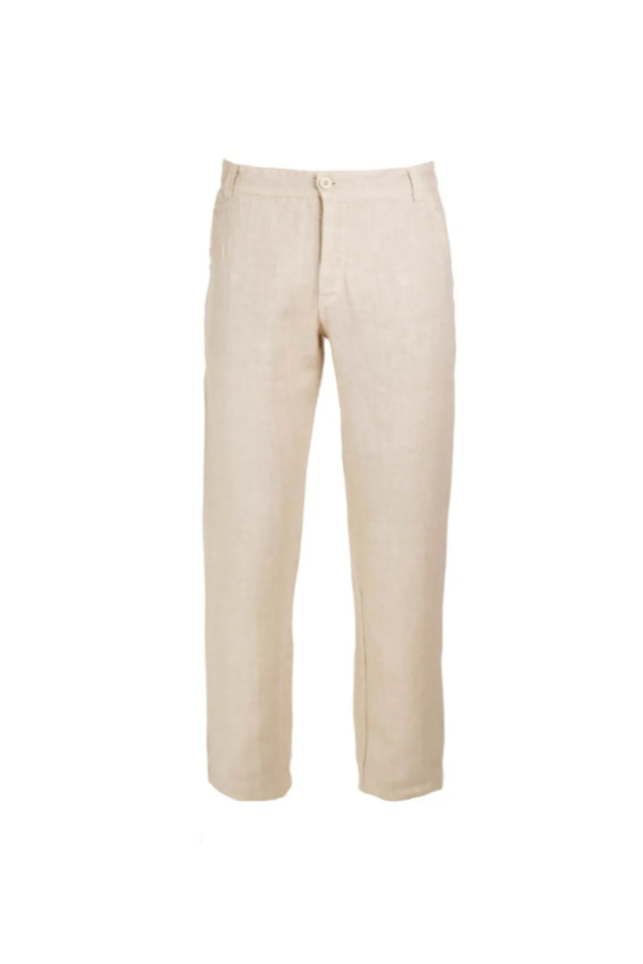 Linen Pants With Back Cargo Pockets