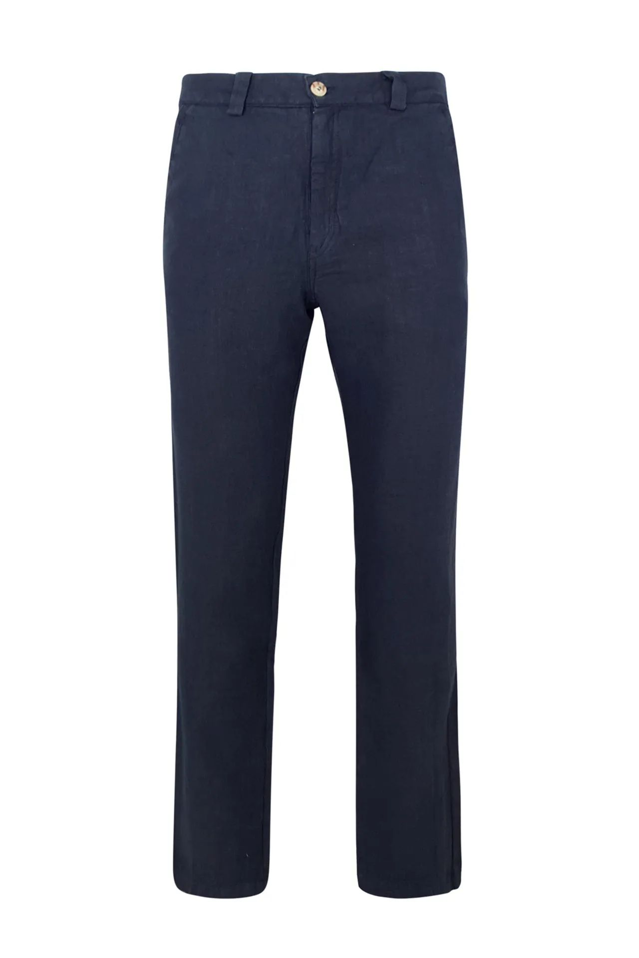 Linen Pants With Back Cargo Pockets