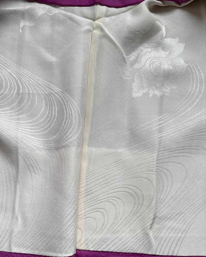 Maple and Weave of Gold Thread Haori Kimono Jacket