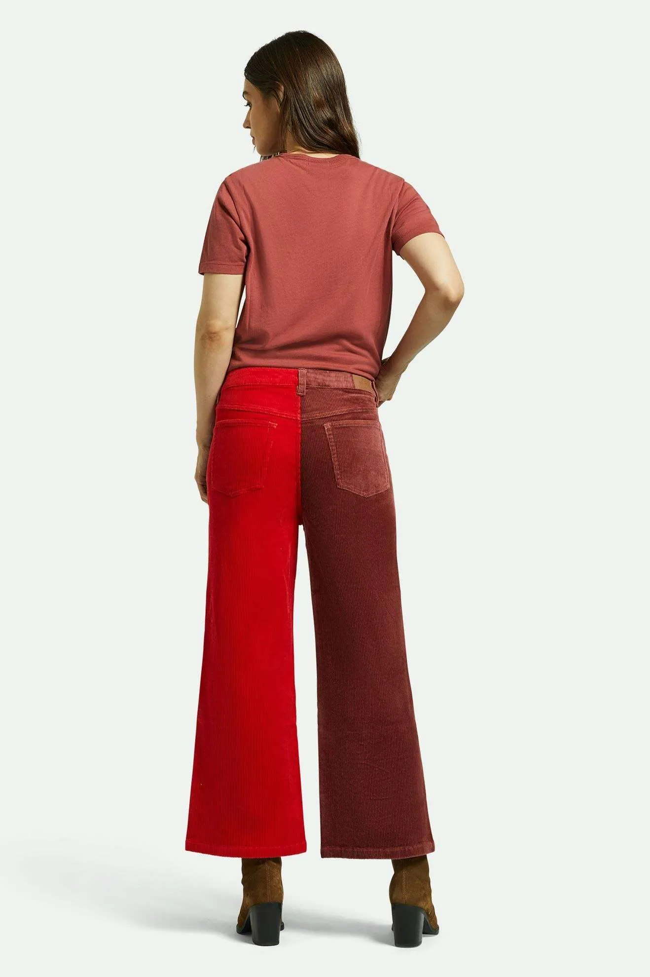 Margo Cropped 5-Pocket Pant - Cowhide/Mars Red Cord