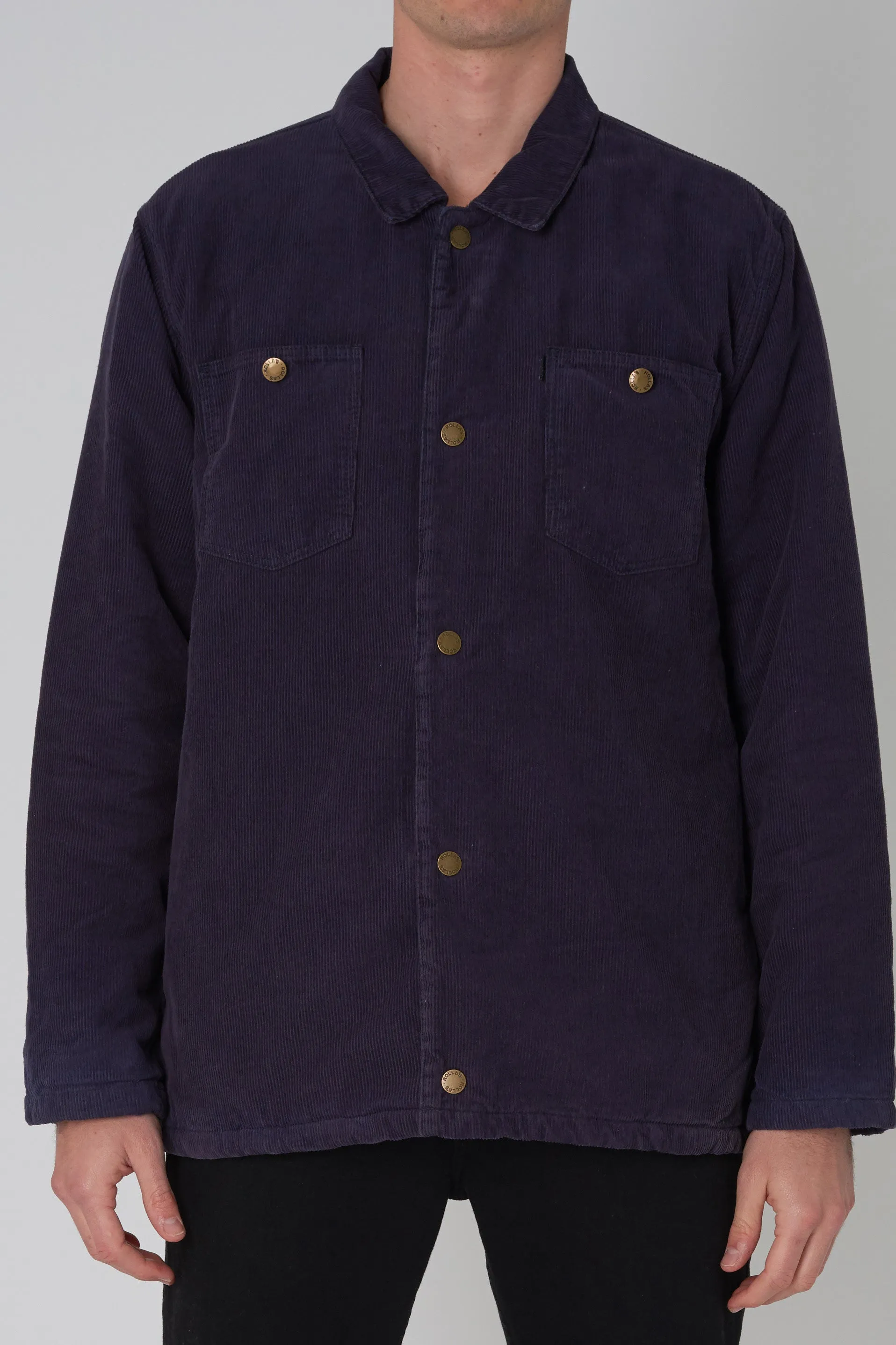 Men At Work Cord Jacket - Navy