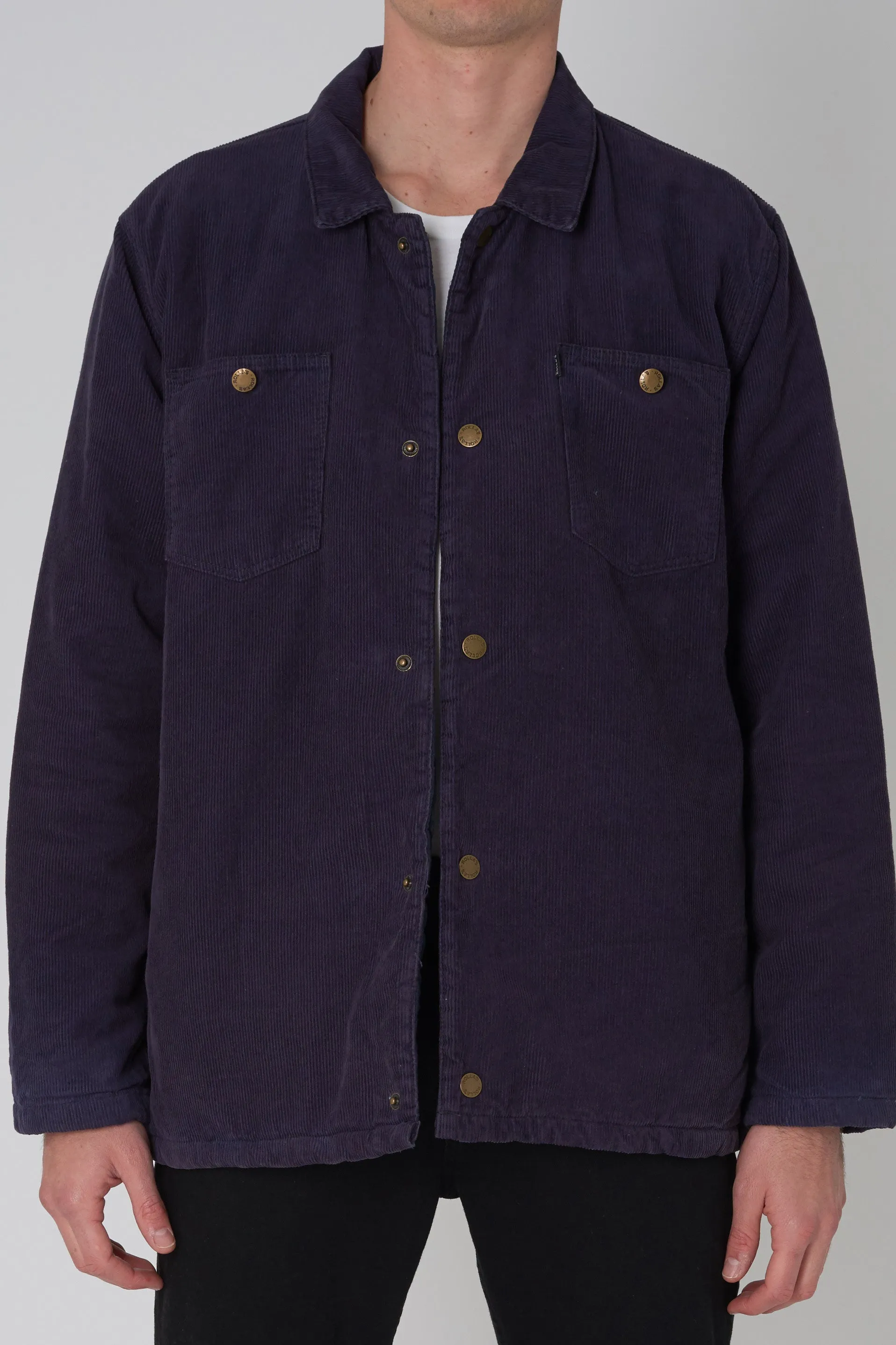 Men At Work Cord Jacket - Navy