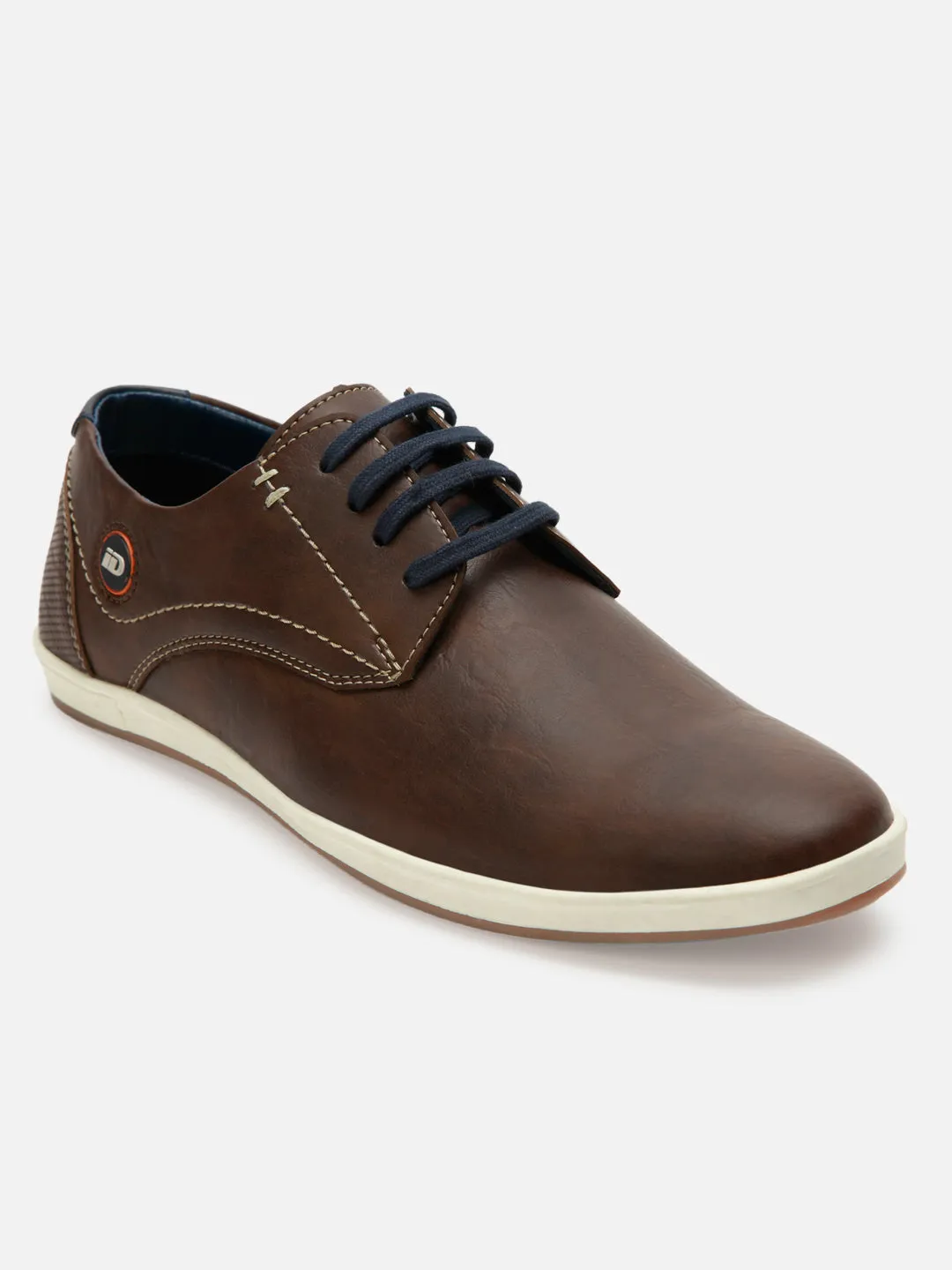 Men's Brown Regular Toe Lace Up Casual (IX1012)