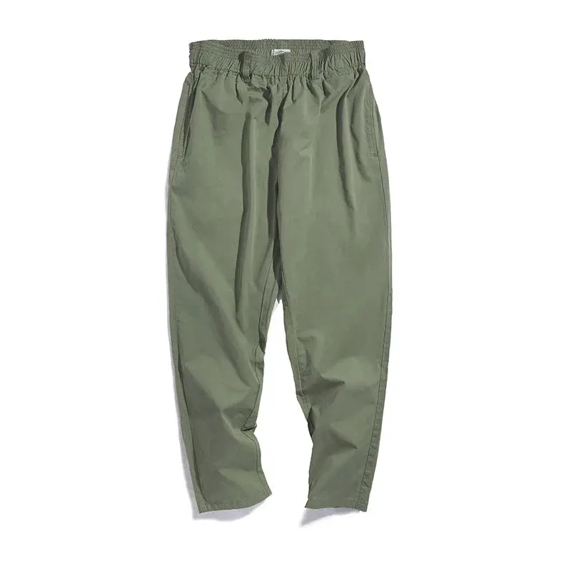 Men's Casual Cotton Dad Pants - Regular Straight Fit Khaki Pants