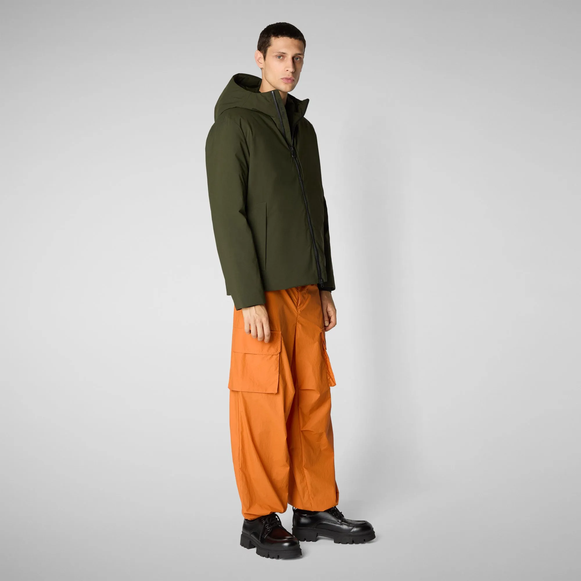 Men's  Hooded Jacket Obione in Land Green