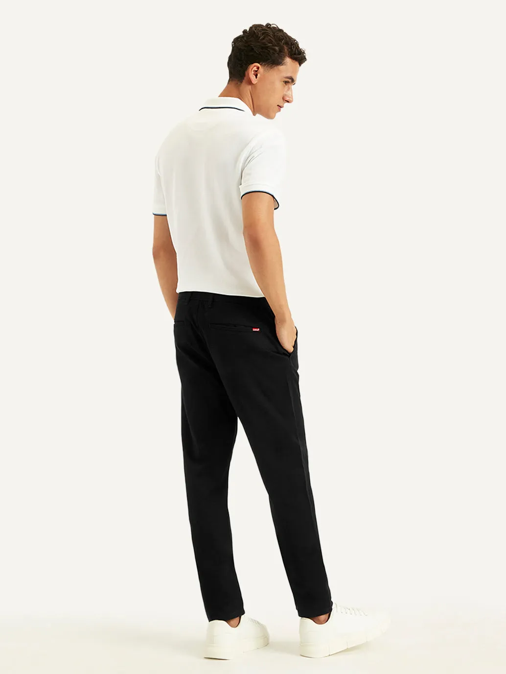 Men's Navy Tapered Chinos