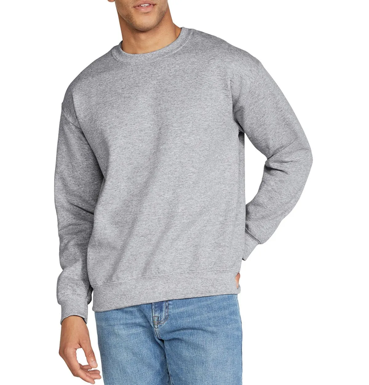 Men's Performance Long Sleeve Sueded Athletic Pullover