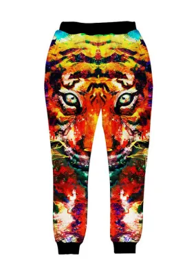 Men's Psychedelic Tiger 3D Pants