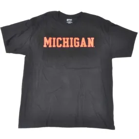 Michigan Wolverines Gear for Sports Black Neon Logo Short Sleeve T-Shirt (L)