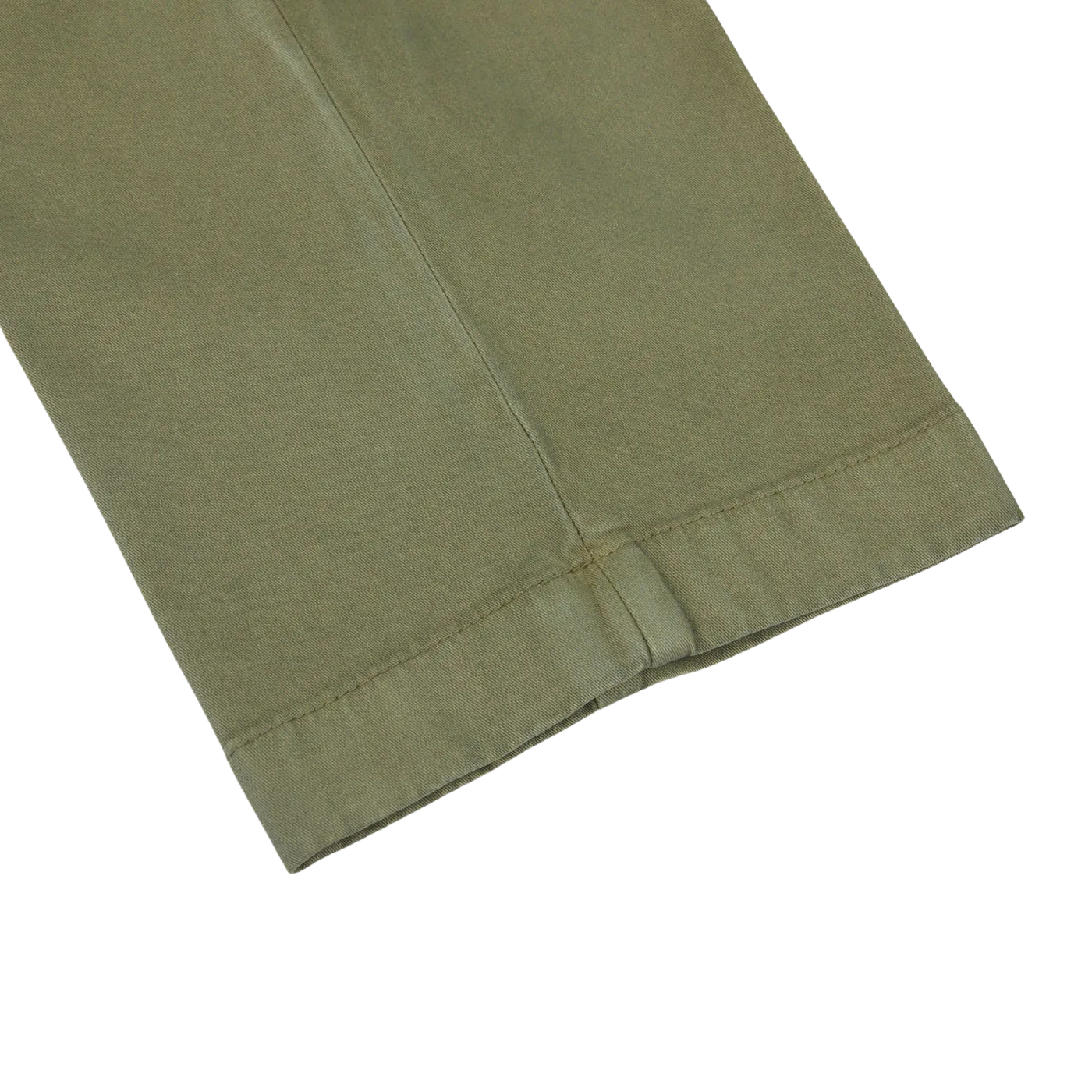 Military Green Cotton Stretch Chinos