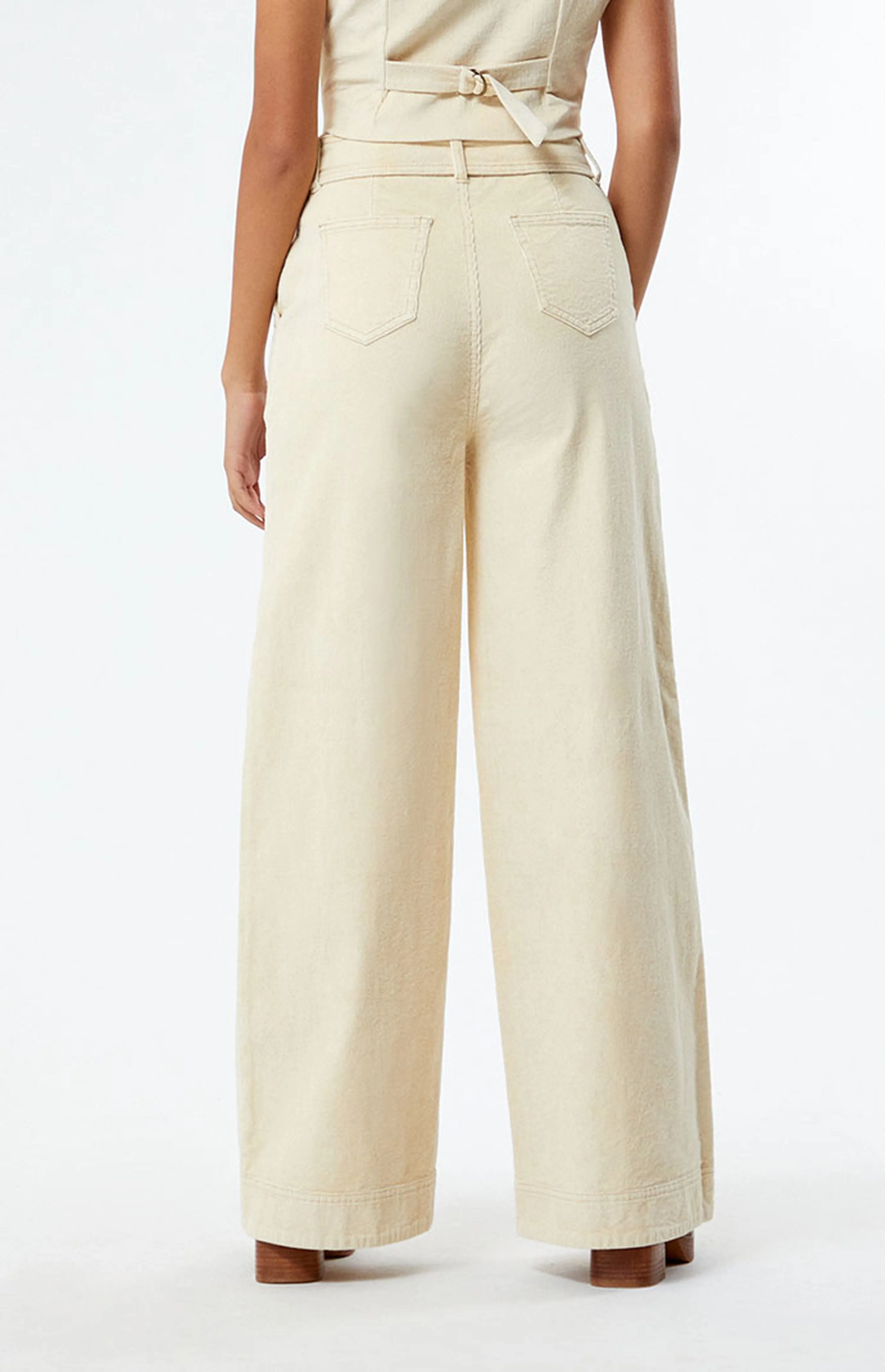 Minkpink Thea Corduroy Pants in Cream