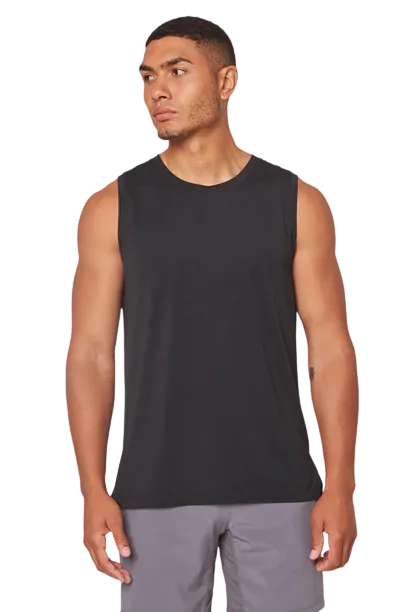 MPG Tanks - Men's Dynamic Recycled Polyester Stink-Free Tank Top with Slits