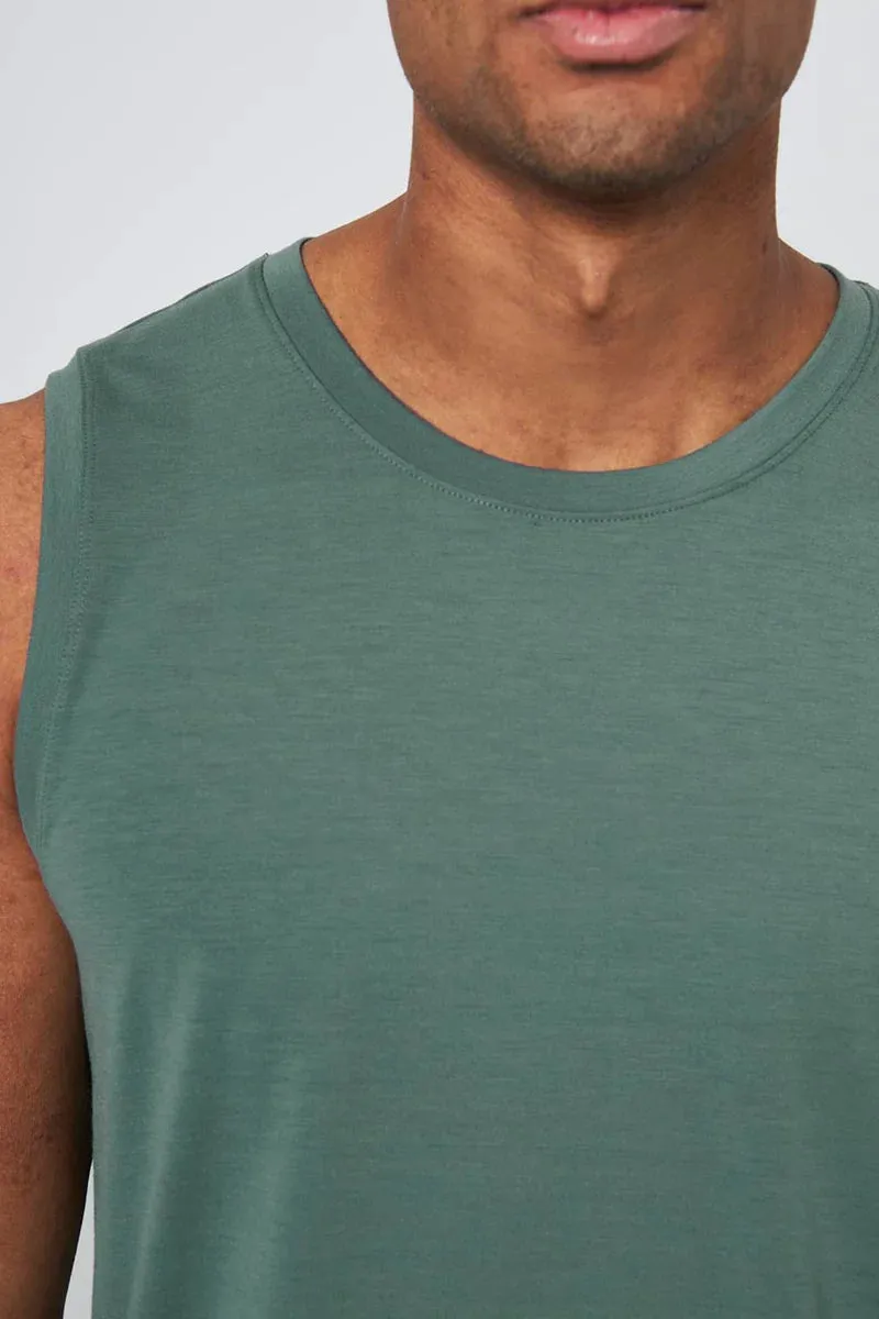 MPG Tanks - Men's Dynamic Recycled Polyester Stink-Free Tank Top with Slits