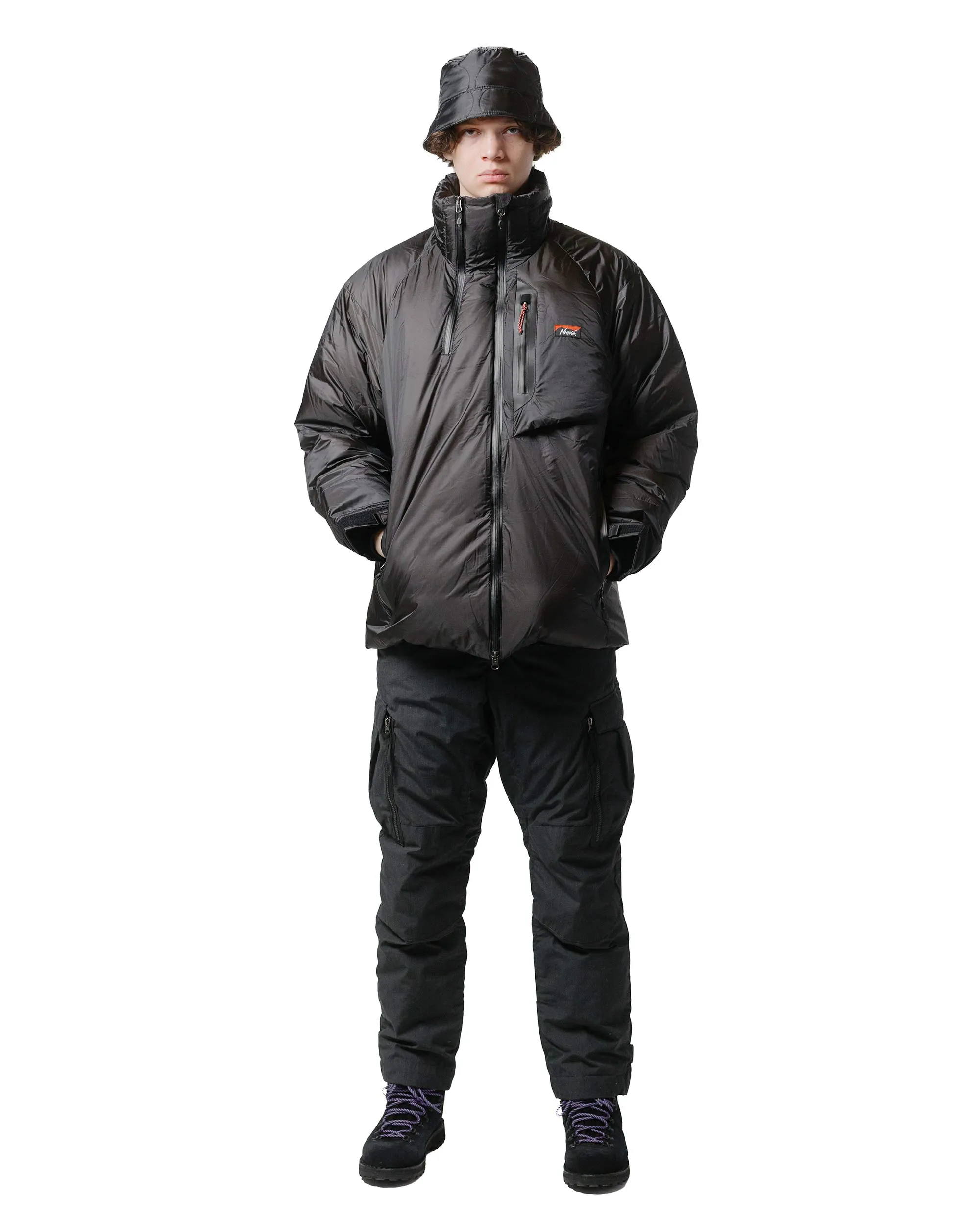 Nanga Aurora Tex Light Stand Collar Down Jacket Mikami Black