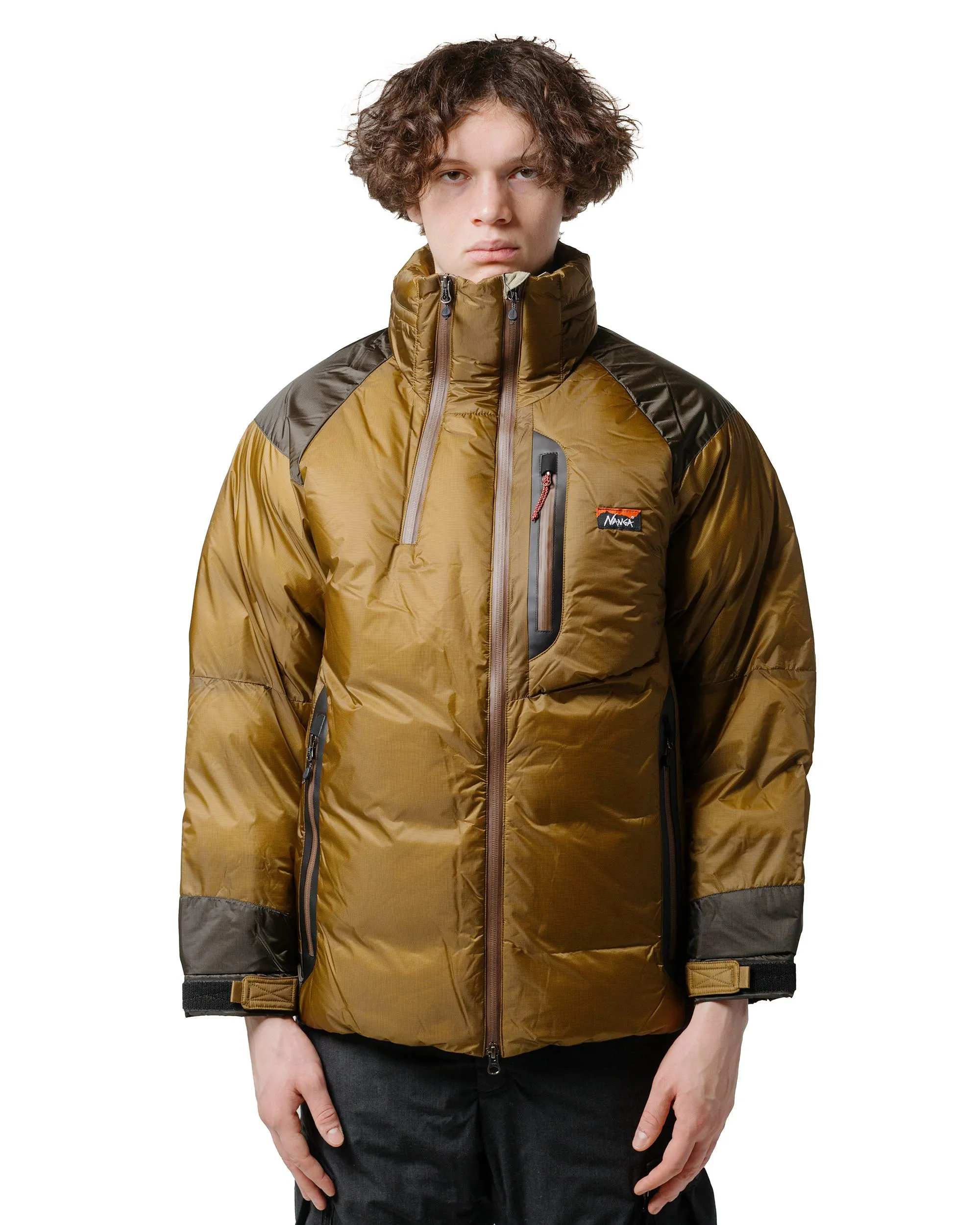 Nanga Aurora Tex Light Stand Collar Down Jacket Mikami Coyote/Khaki