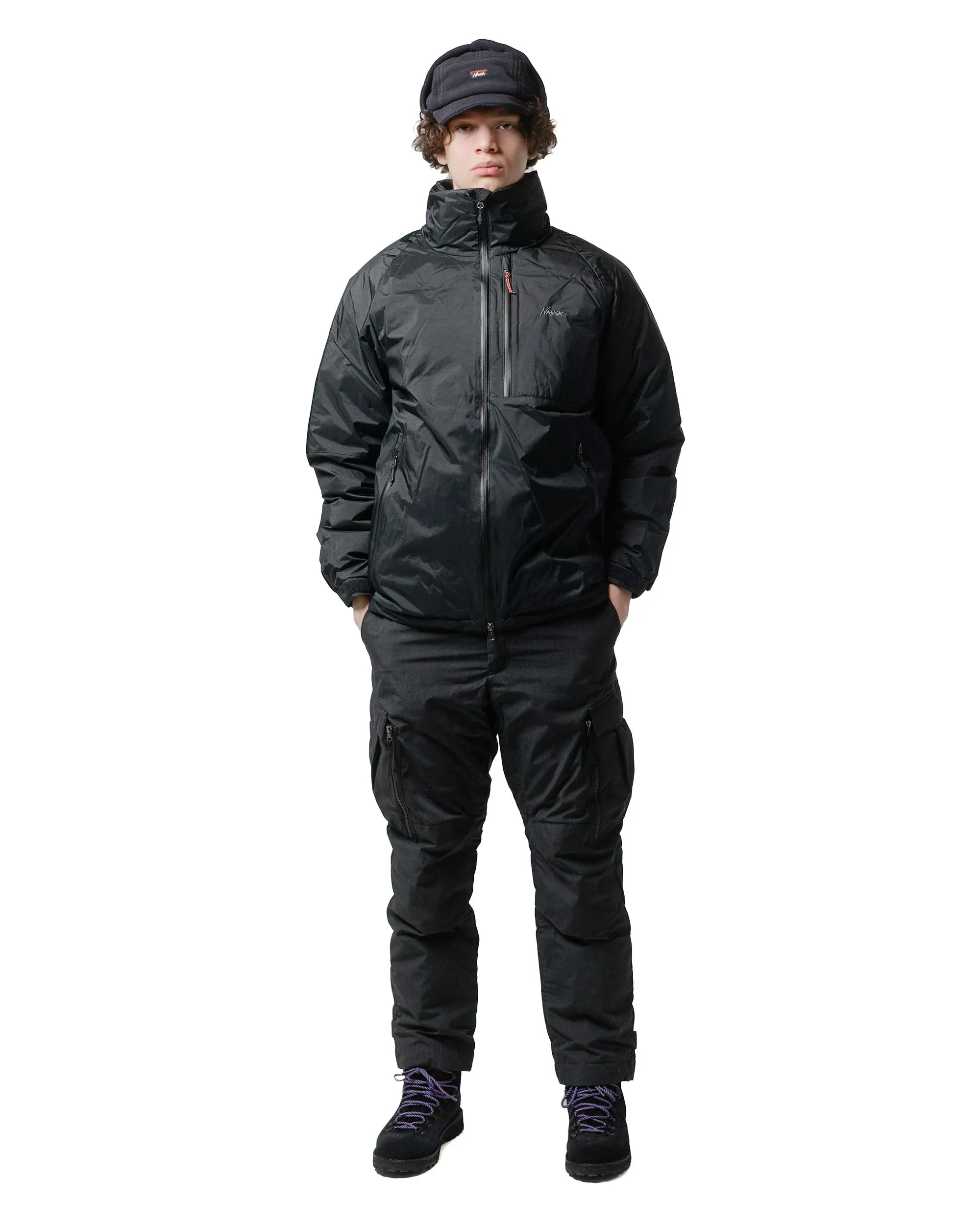 Nanga Aurora Tex Stand Collar Down Jacket Black