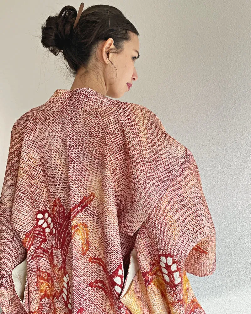 Narcissus Shibori Haori Kimono Jacket