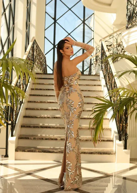 NICOLETTA Rose Gown - Gold