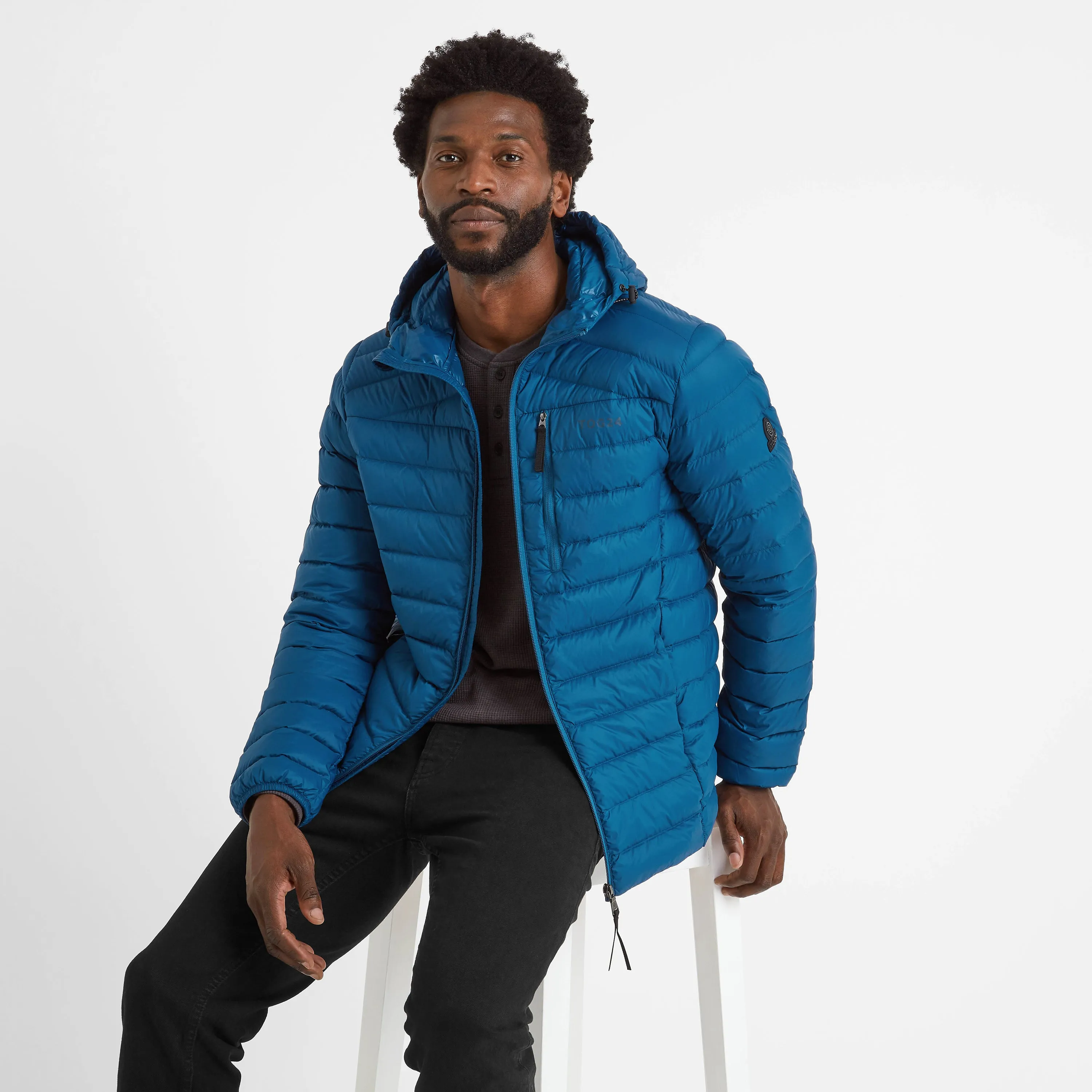 North RDS Mens Hooded Jacket - Marine Blue