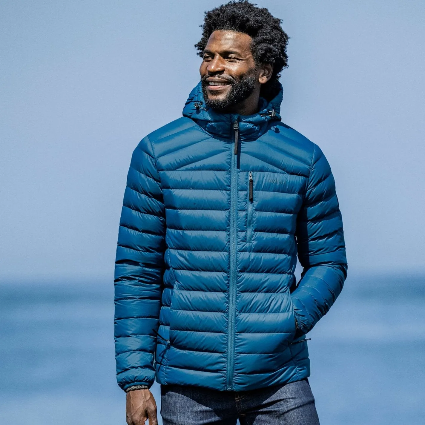 North RDS Mens Hooded Jacket - Marine Blue