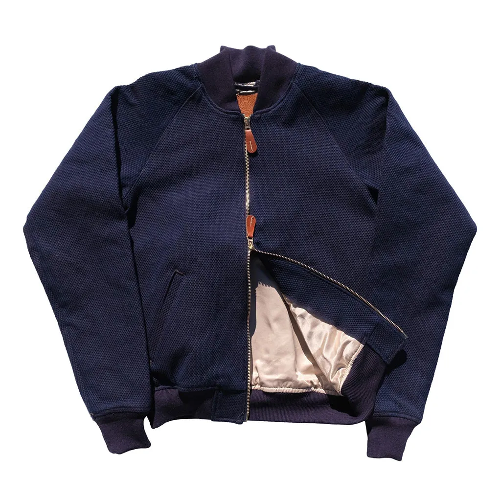 OD SDA "Kasezome" Indigo x Dorozome Sashiko Selvedge Bomber Jacket