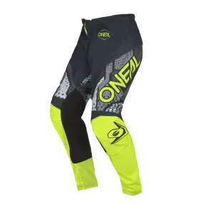 O'NEAL Element Camo Pants Gray/Neon Yellow