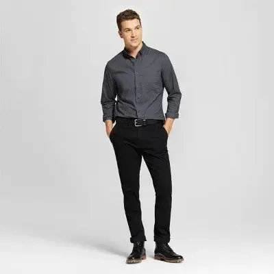 Open Box - Goodfellow & Co Men's Mid Rise Slim Leg Slim Straight Chino Pants Stretch