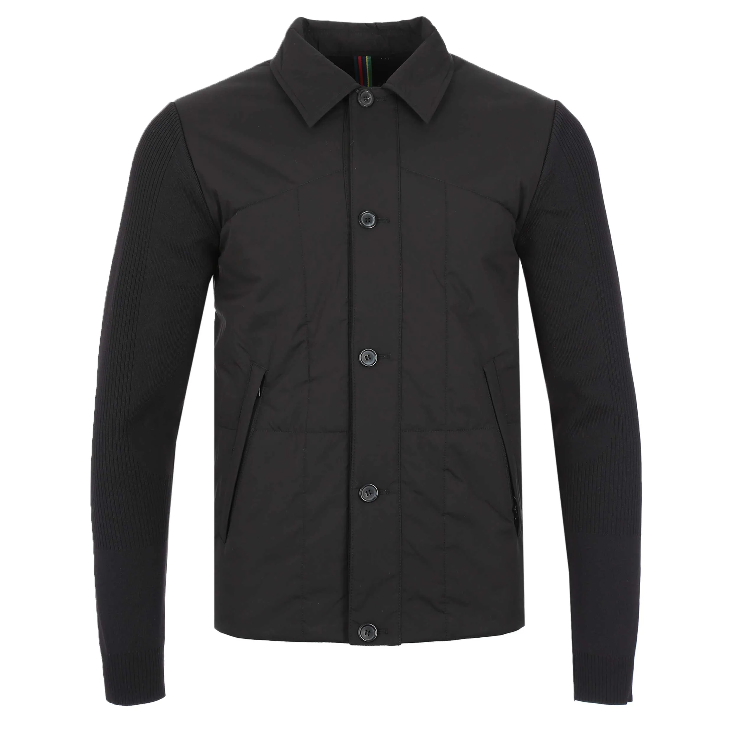 Paul Smith REC Wadding Mixed Media Jacket in Black