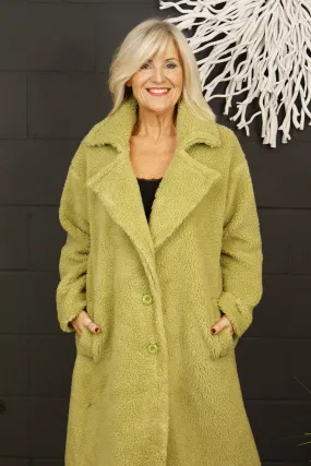 Pistachio Teddy Coat