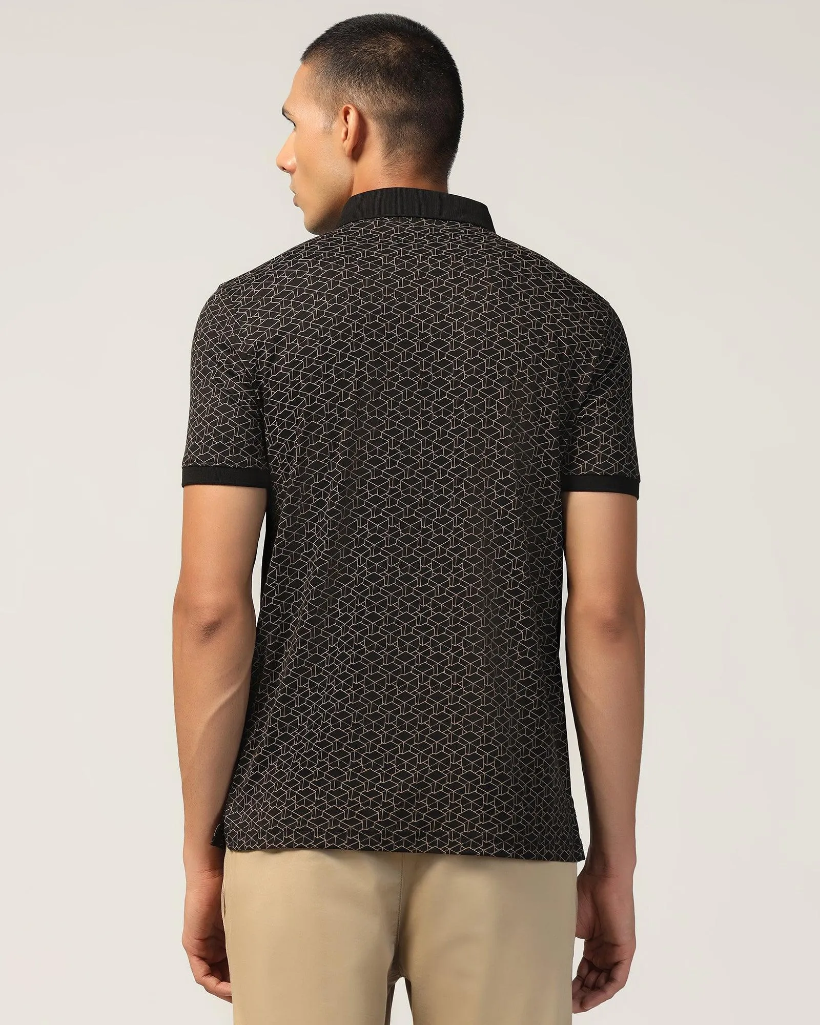 Polo Black Printed T-Shirt - Timmy