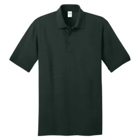 Port & Company Men's Dark Green Tall Core Blend Jersey Knit Polo