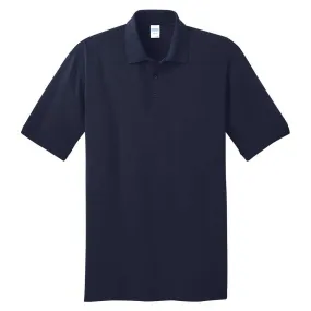 Port & Company Men's Deep Navy Tall Core Blend Jersey Knit Polo