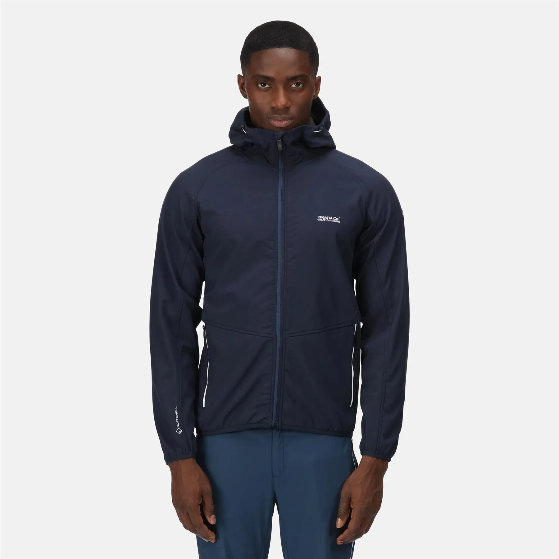 Regatta Mens Arec III Outdoor Hooded Softshell Jacket