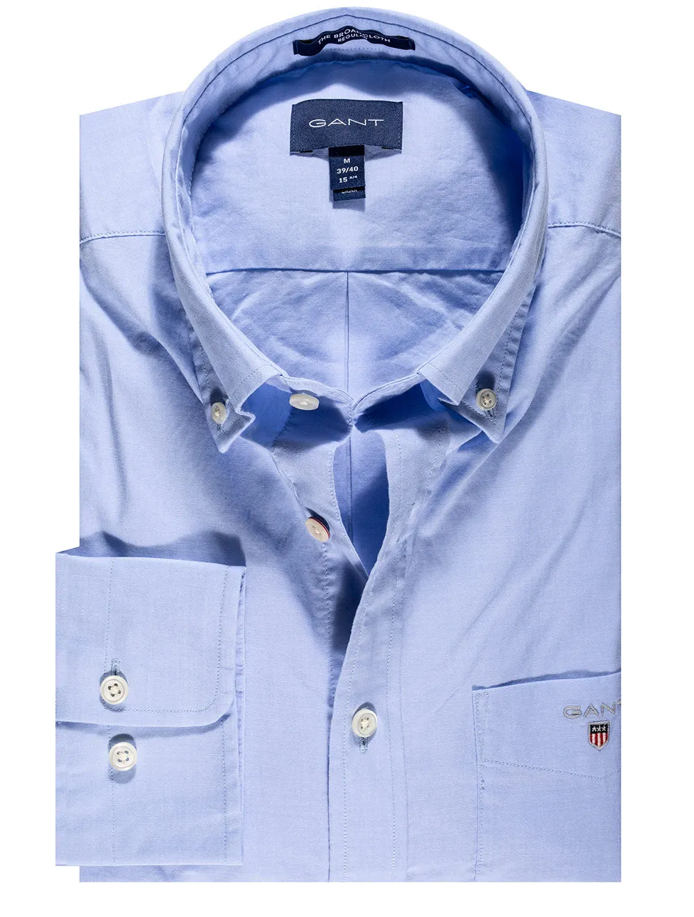 Regular Fit Broadcloth Buttondown Hamptons Blue