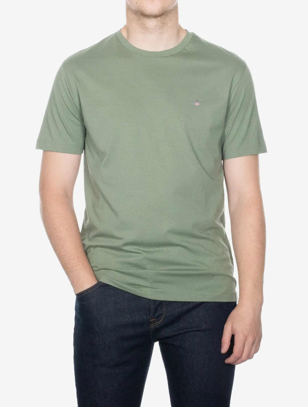 Regular Shield Short Sleeve T-Shirt Dry Green