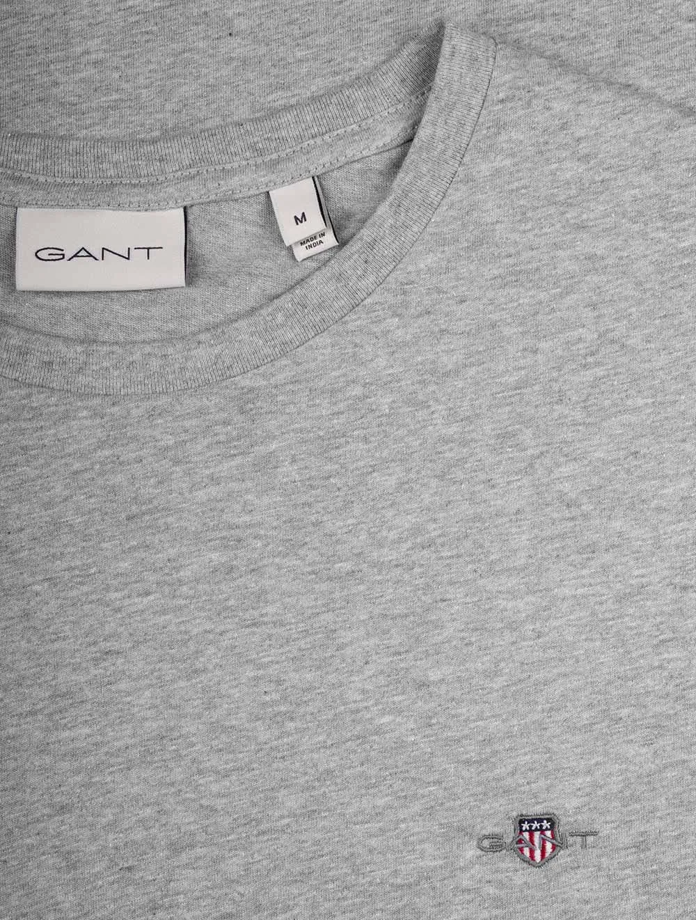 Regular Shield Short Sleeve T-Shirt Grey Melange